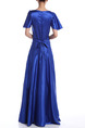 Blue Maxi Plus Size Fit & Flare Dress for Cocktail Prom Bridesmaid Ball