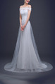 White Off Shoulder Sheath Beading Dress for Wedding