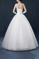 White Sweetheart Illusion Ball Gown Beading Embroidery Dress for Wedding