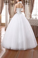 White Halter Ball Gown Beading Dress for Wedding