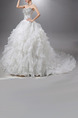 Strapless Ball Gown Ruffle Beading