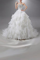 Strapless Ball Gown Ruffle Beading