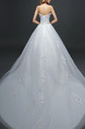 White Sweetheart Ball Gown Beading Embroidery Dress for Wedding