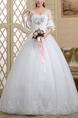 White Sweetheart Illusion Ball Gown Embroidery Beading Dress for Wedding