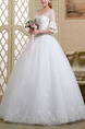 White Sweetheart Illusion Ball Gown Embroidery Beading Dress for Wedding