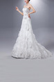 White Sweetheart A-Line Beading Embroidery Appliques Dress for Wedding