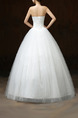 White Sweetheart Ball Gown Beading Embroidery Dress for Wedding