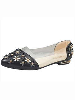 black and gold low heels