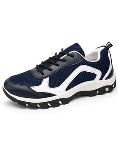 Blue Black and White Canvas Comfort  Shoes for Casual Athletic Outdoor