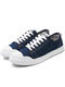Blue and White Canvas Comfort  Shoes for Casual
