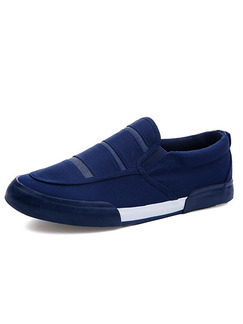 Blue and White Suede Comfort  Shoes for Casual Office Work