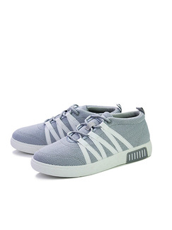 Blue and White Canvas Comfort  Shoes for Casual