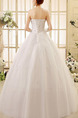 White Strapless Ball Gown Halter Beading Dress for Wedding On Sale