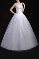 White Sweetheart Princess Beading Dress for Wedding On Sale