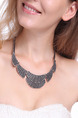 Alloy With Chain Bib  Necklace