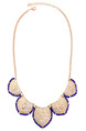 Gold Plated With Chain Gold Chain Bib Necklace