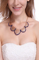 Gold Plated With Chain Gold Chain Bib Necklace
