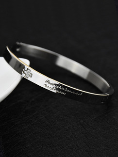 Silver Plated Statement Rhinestone Bangle