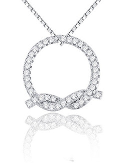 925 Silver Rhinestone Pendant