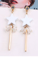 Gold Plated Star Dangle Rhinestone Earring