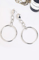 Silver Plated Dangle  Earring