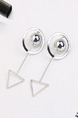 Silver Plated Dangle Bead  Earring