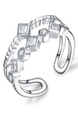 925 Silver Open Rhinestone Ring