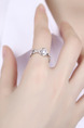 925 Silver  Rhinestone Ring