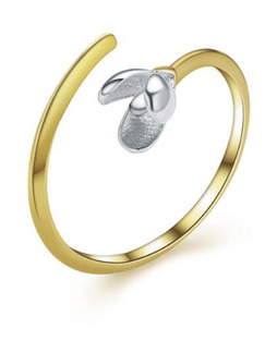 925 Silver Flower Open  Ring