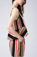 Brown Colorful Two Piece Slip Shorts Wide Leg Jumpsuit for Casual Evening Party