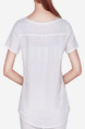 White Colorful T-Shirt Plus Size Top for Casual Party