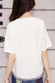 White T-Shirt Plus Size Top for Casual Party