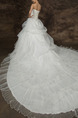 White Strapless Princess Tiered Beading Plus Size Dress for Wedding