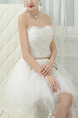 White Sweetheart Beading Sash Crystal Embroidery Plus Size Dress for Wedding