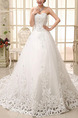 White Sweetheart Princess Beading Embroidery Plus Size Dress for Wedding