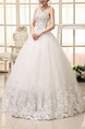 White Sweetheart Princess Beading Embroidery Plus Size Dress for Wedding