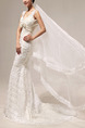 White V Neck Sheath Beading Embroidery Ribbon Dress for Wedding