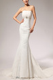 White Strapless Sheath Crystal Beading Plus Size Dress for Wedding