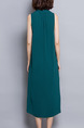 Green Midi Knitted V Neck Slim Asymmetrical Hem Lace up Plus Size Dress for Office Party Evening