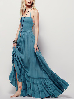 sun dress blue green
