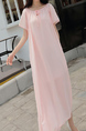 Pink Slim Band Midi Dress for Casual Party