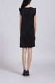 Black Shift Above Knee Plus Size Dress for Casual Party Office