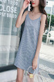 Light Purple Slim Grid Mesh Two-Piece Midi Dress for Casual Party