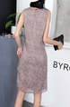 Pink Shift Above Knee Plus Size Dress for Casual Party Evening