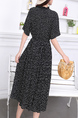 Black Knee Length  Dress for Casual Party Office