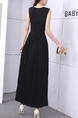 Black Maxi Plus Size V Neck Dress for Party Evening Cocktail Bridesmaid