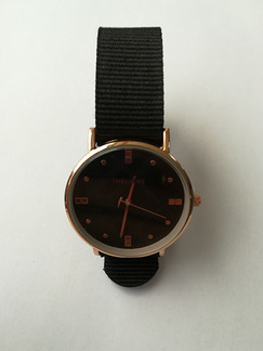 Black Tape Band Bracelet Quartz Watch