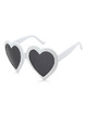 Black Solid Color Plastic Irregular Sunglasses