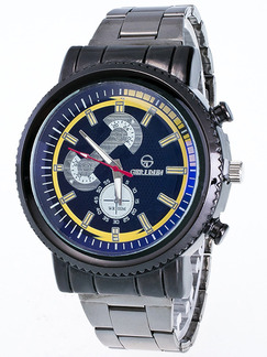 Black Stainless Steel Band Bracelet Quartz Watch