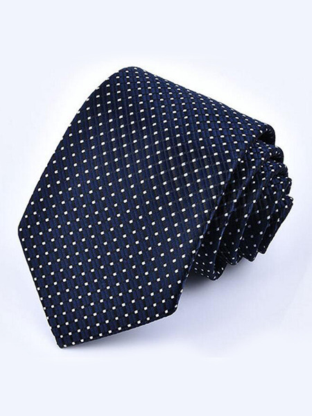 Polyester Contrast Yarn-dyed Grid  Tie